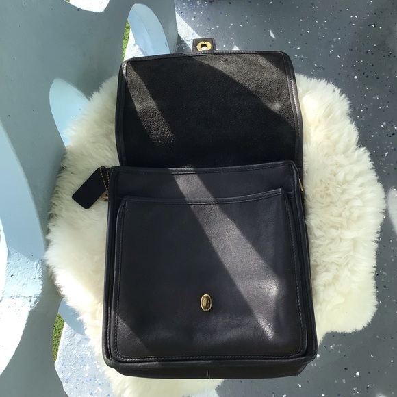 Vintage Coach All Weather Glove Tanned Cowhide Leather Station Tote Hand… - Picture 10 of 16